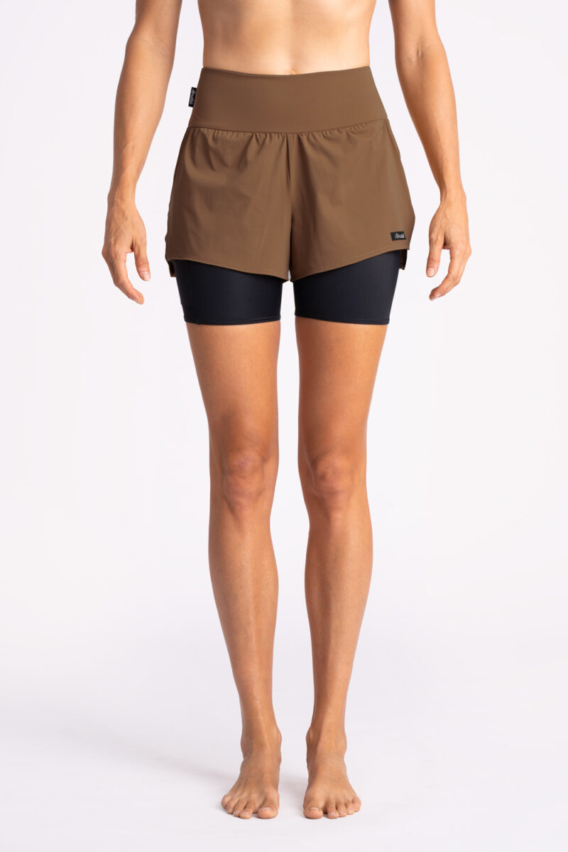 Shorts 2 in 1- Mocha