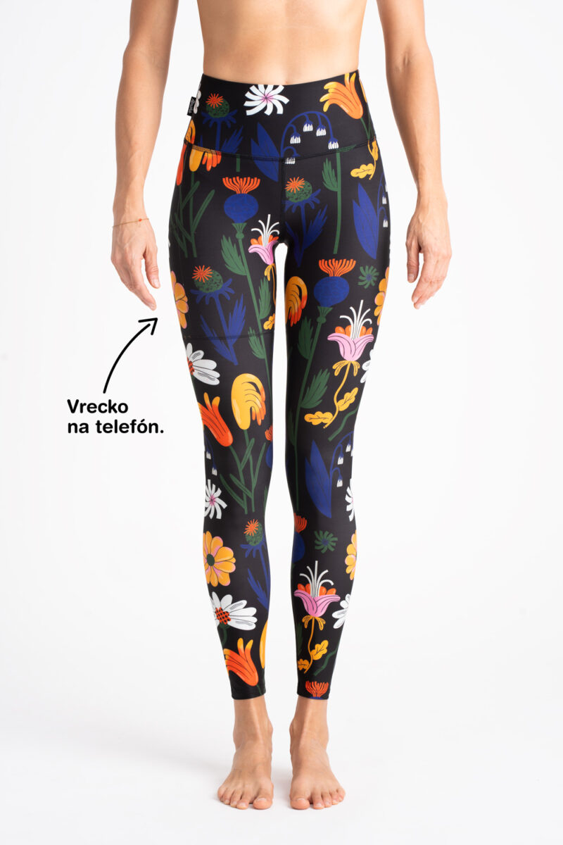 Leggings with pocket - Flowers