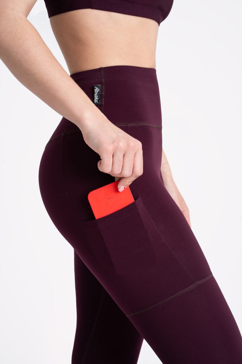 Leggings with pocket - Berry