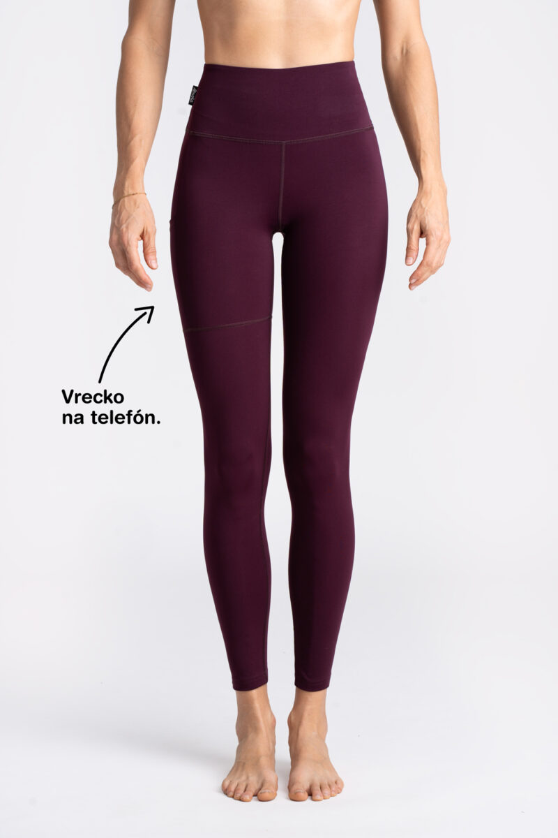 Leggings with pocket - Berry