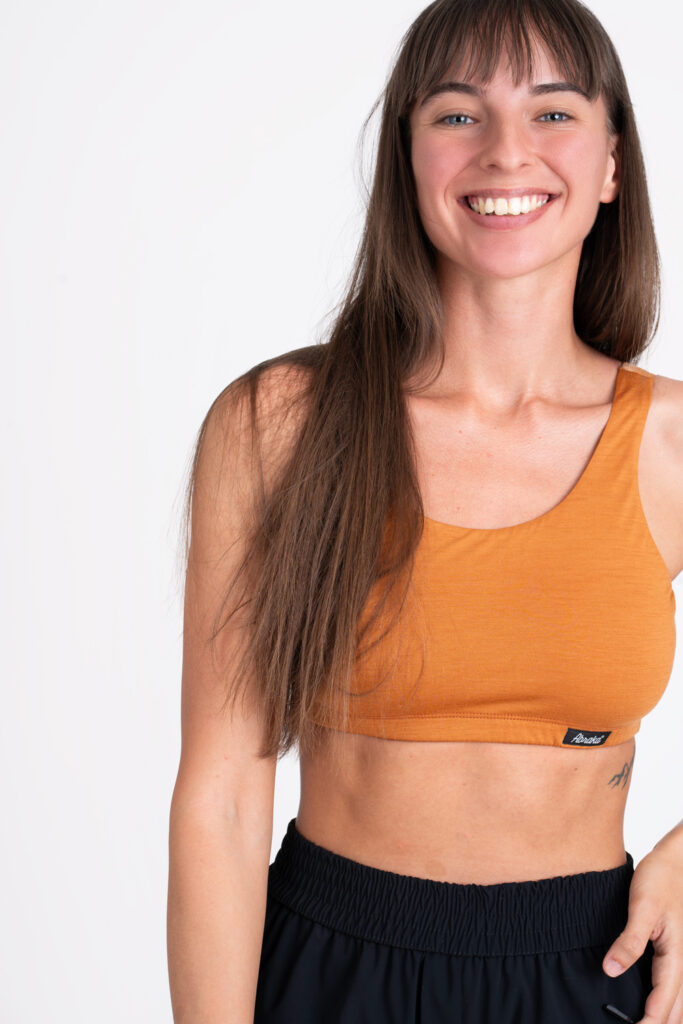 Merino sportsbra - Rooibos