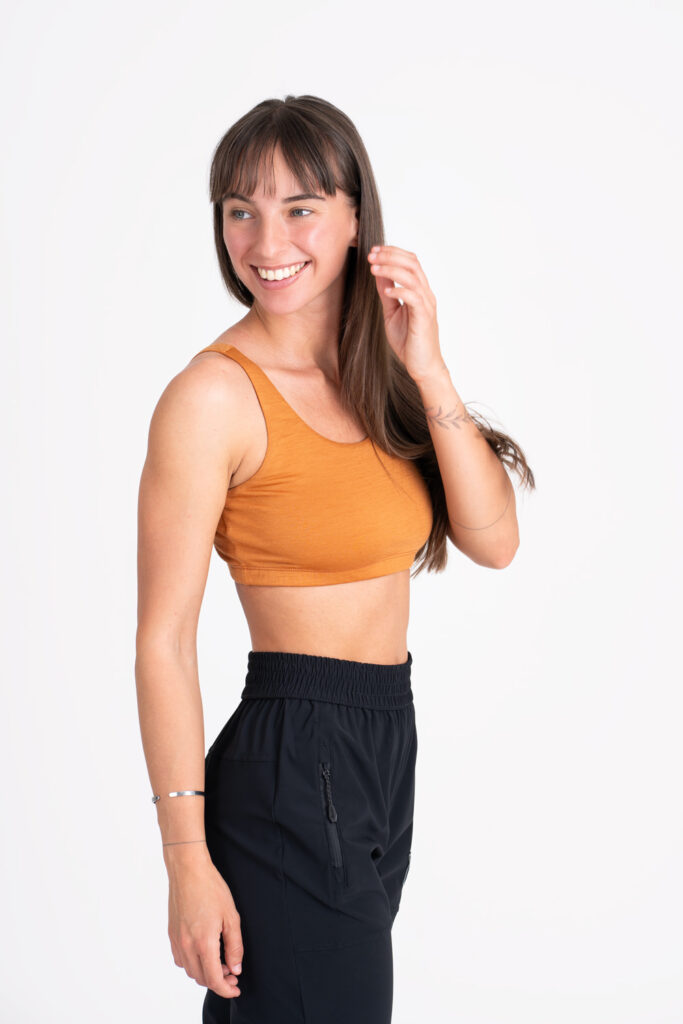 Merino sportsbra - Rooibos