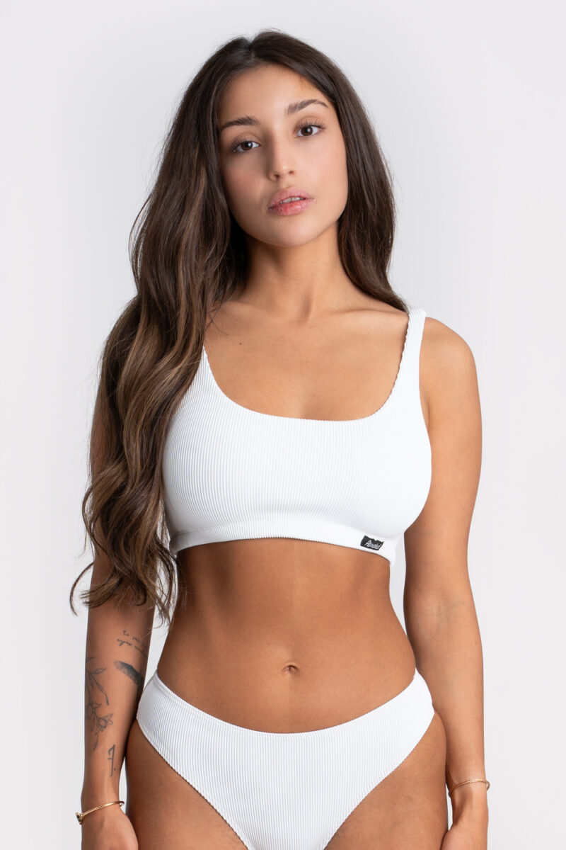 Sportsbra - Ribbed White