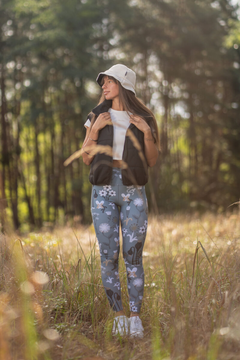 Thermal leggings - Frosty Flowerly