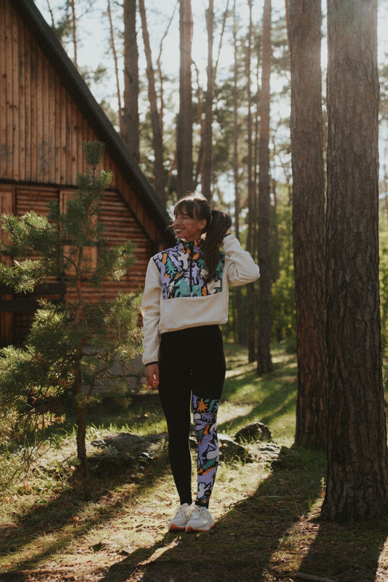 Mikina cropnutá - Divá Ivory