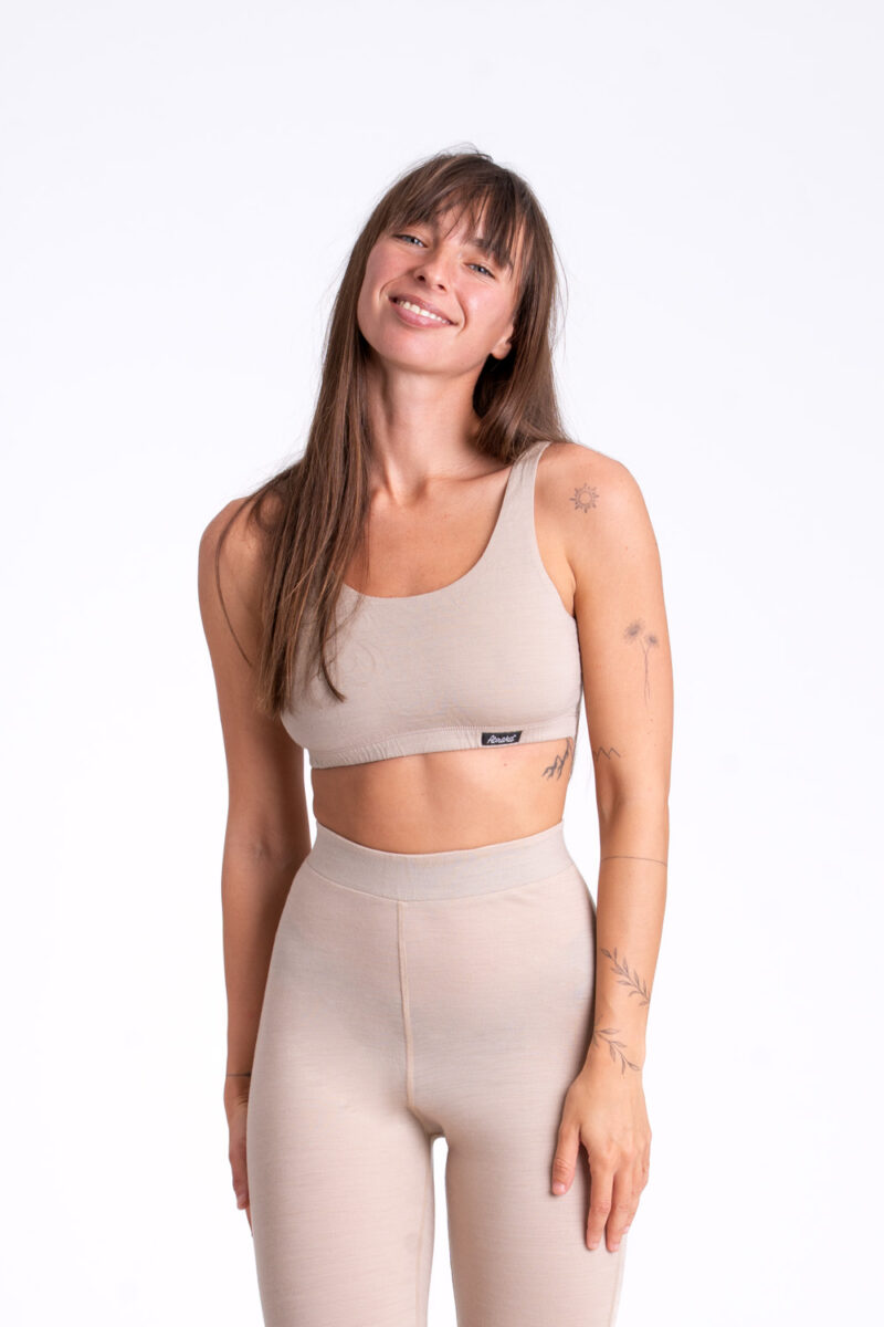 Merino podprsenka - Sand