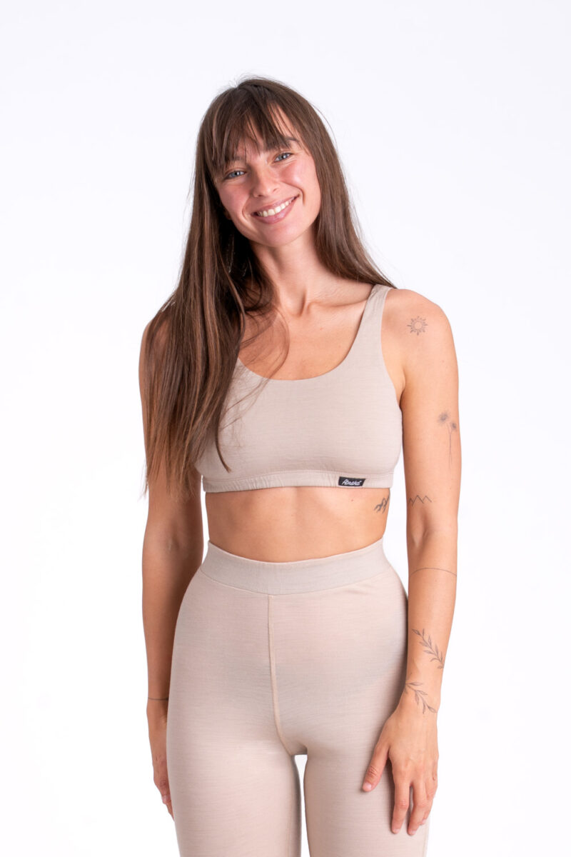 Merino podprsenka - Sand