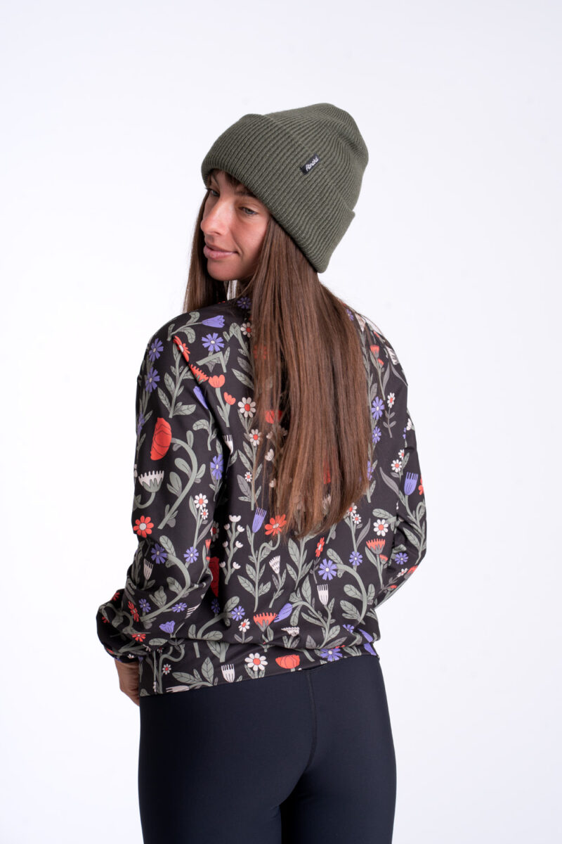 Termo mikina - Kvetnatá