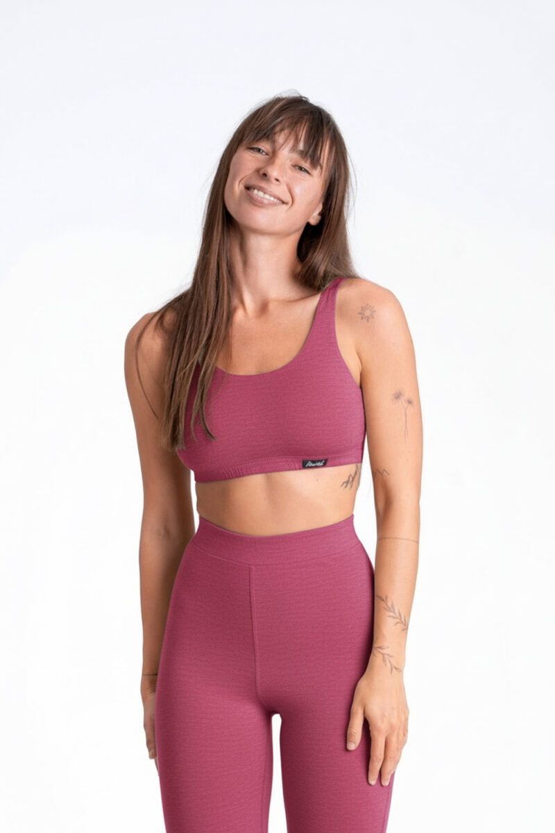 Merino podprsenka - Malina