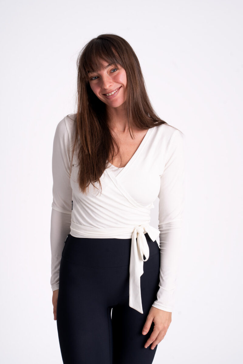 Wrap top - Tencel ivory