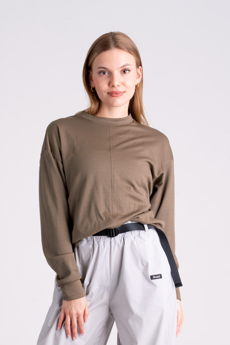 Merino mikina - Taupe