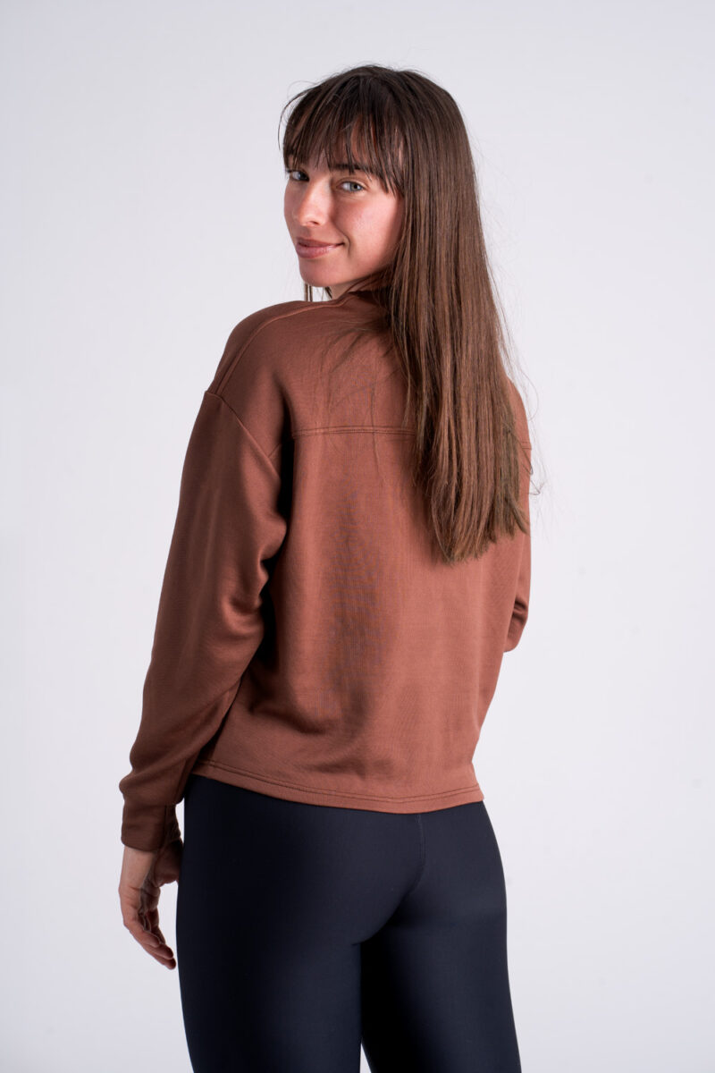 Merino mikina - Chestnut