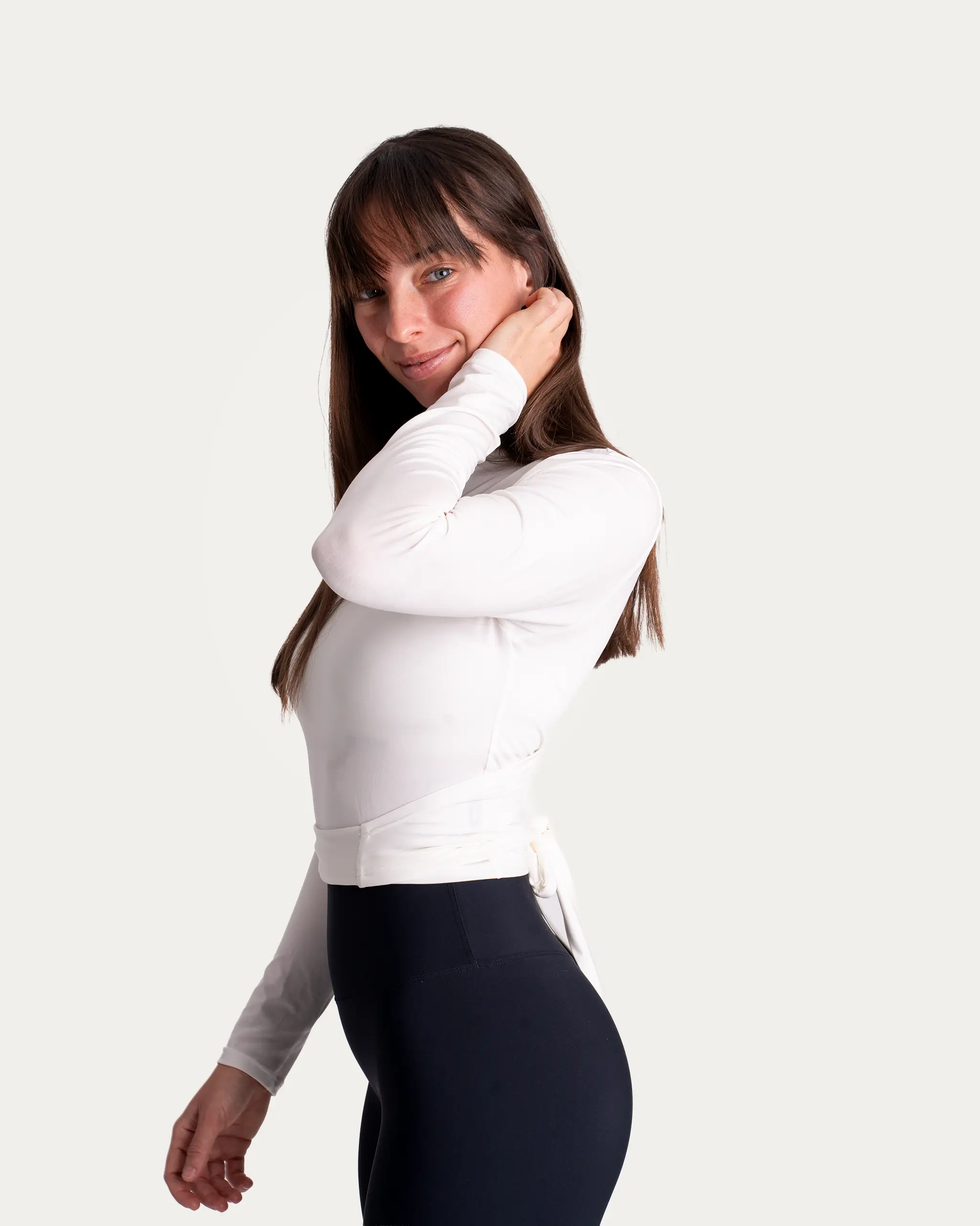 Wrap top – Ivory