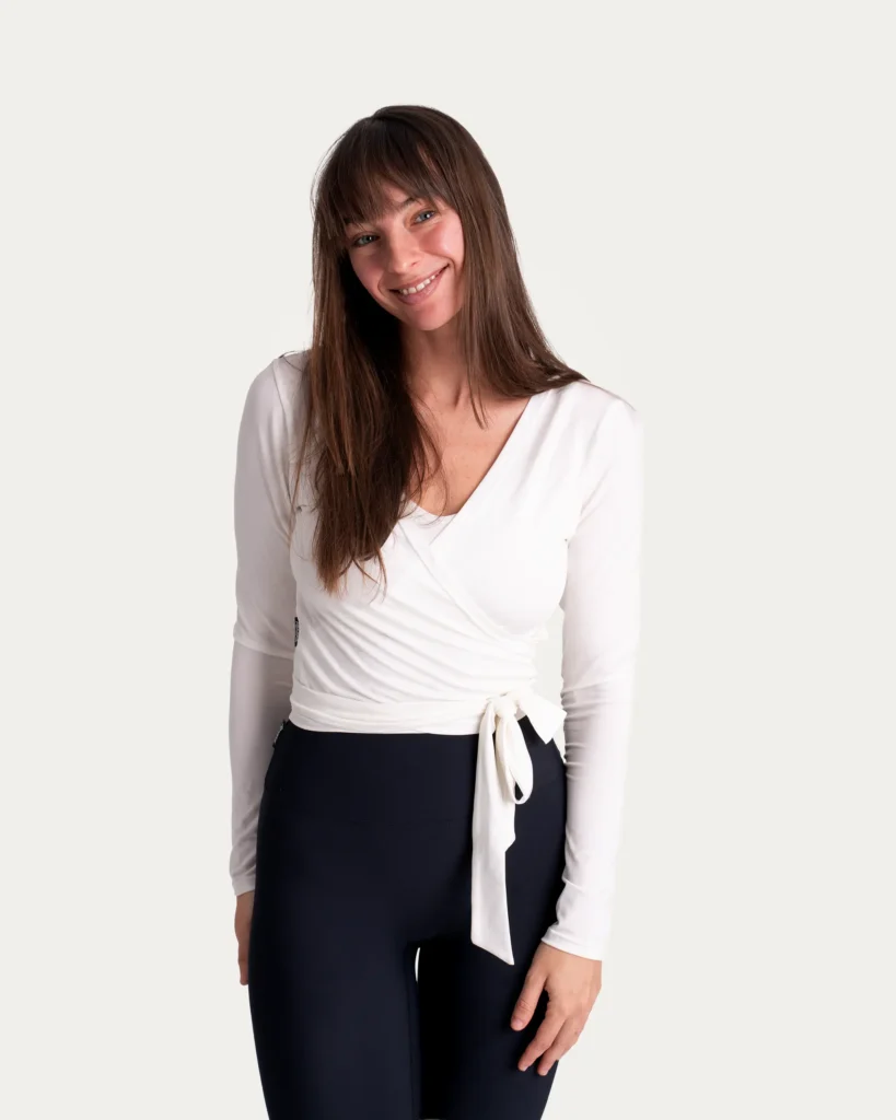 Wrap top – Ivory