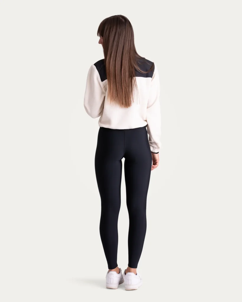 Cropnutá mikina Sherpa – Ivory