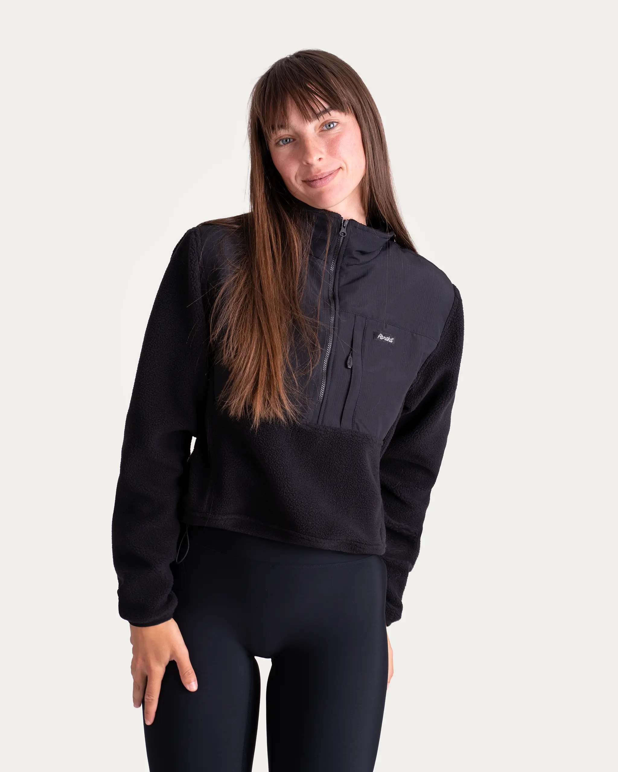 Cropnutá mikina Sherpa – Mamba