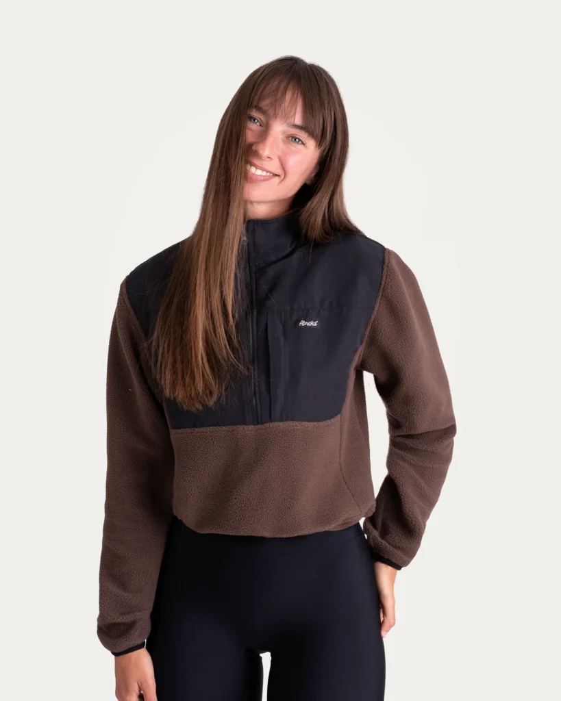 Cropnutá mikina Sherpa – Teddy